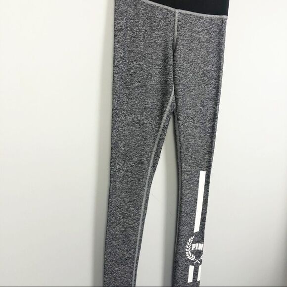 VICTORIA’S SECRET PINK | Yoga Pants Gray & Black Side Stripe Women’s Size XS - Picture 3 of 6